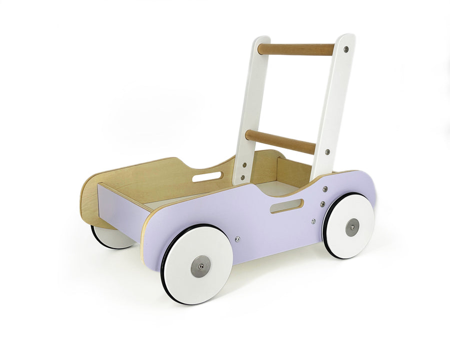 Luma Buggy: Lavender Purple Handcrafted Wooden Push Cart