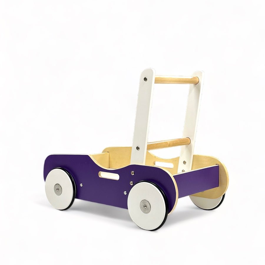 Luma Buggy: Royal Purple Handcrafted Wooden Push Cart