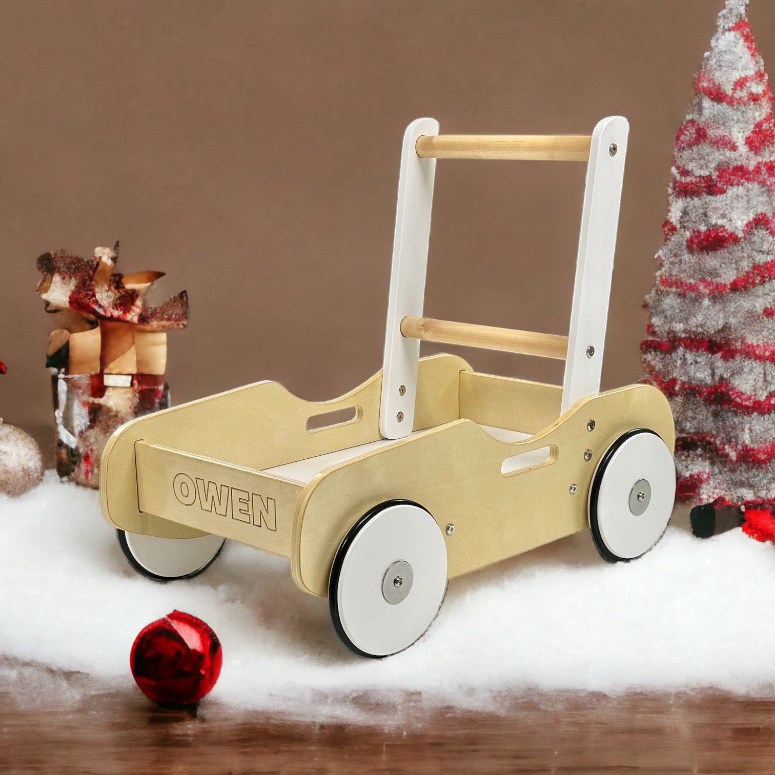 Luma Goods - Handcrafted Wooden Push Carts for Babies and Toddlers 