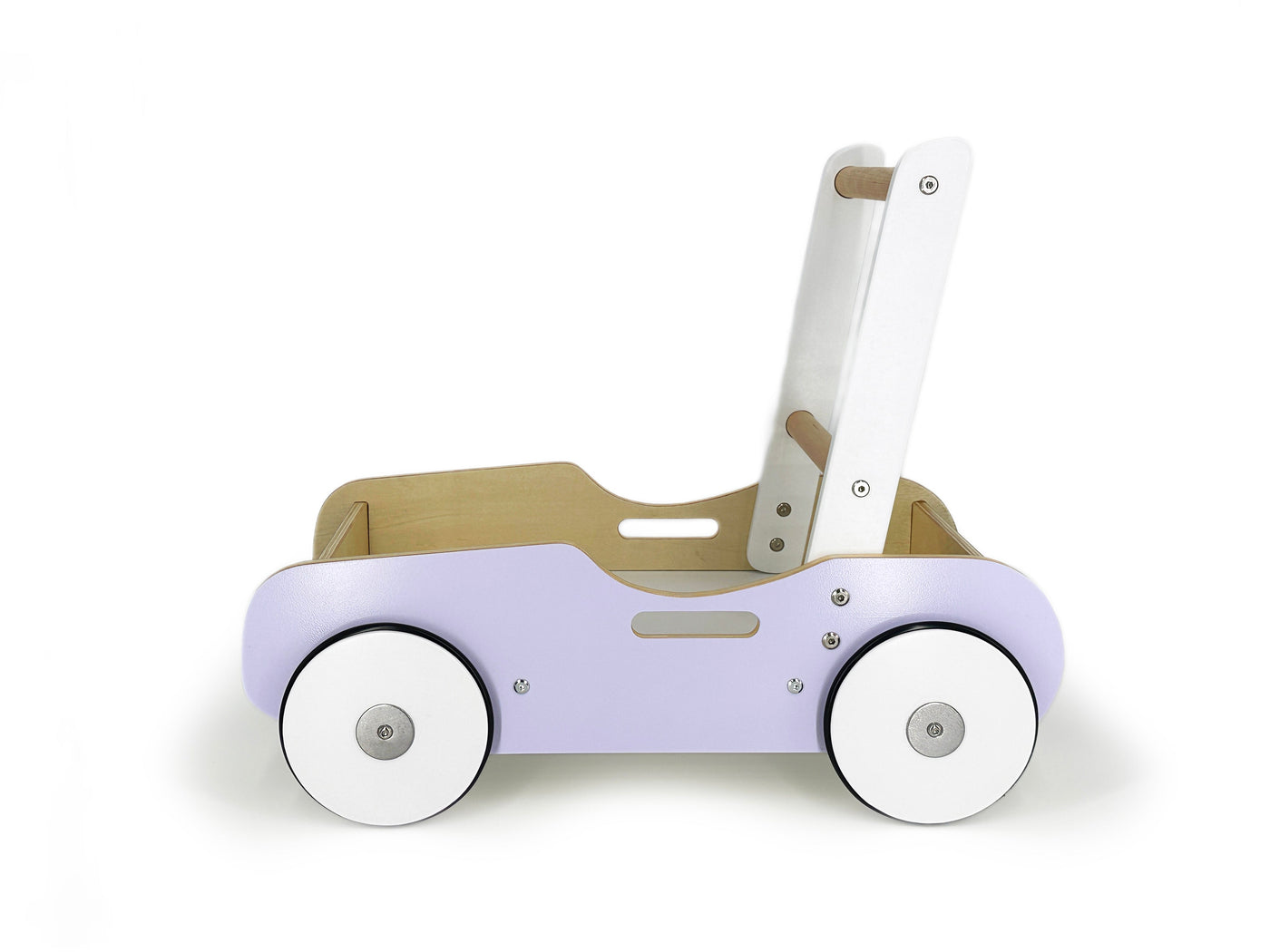 Luma Buggy: Lavender Purple Handcrafted Wooden Push Cart