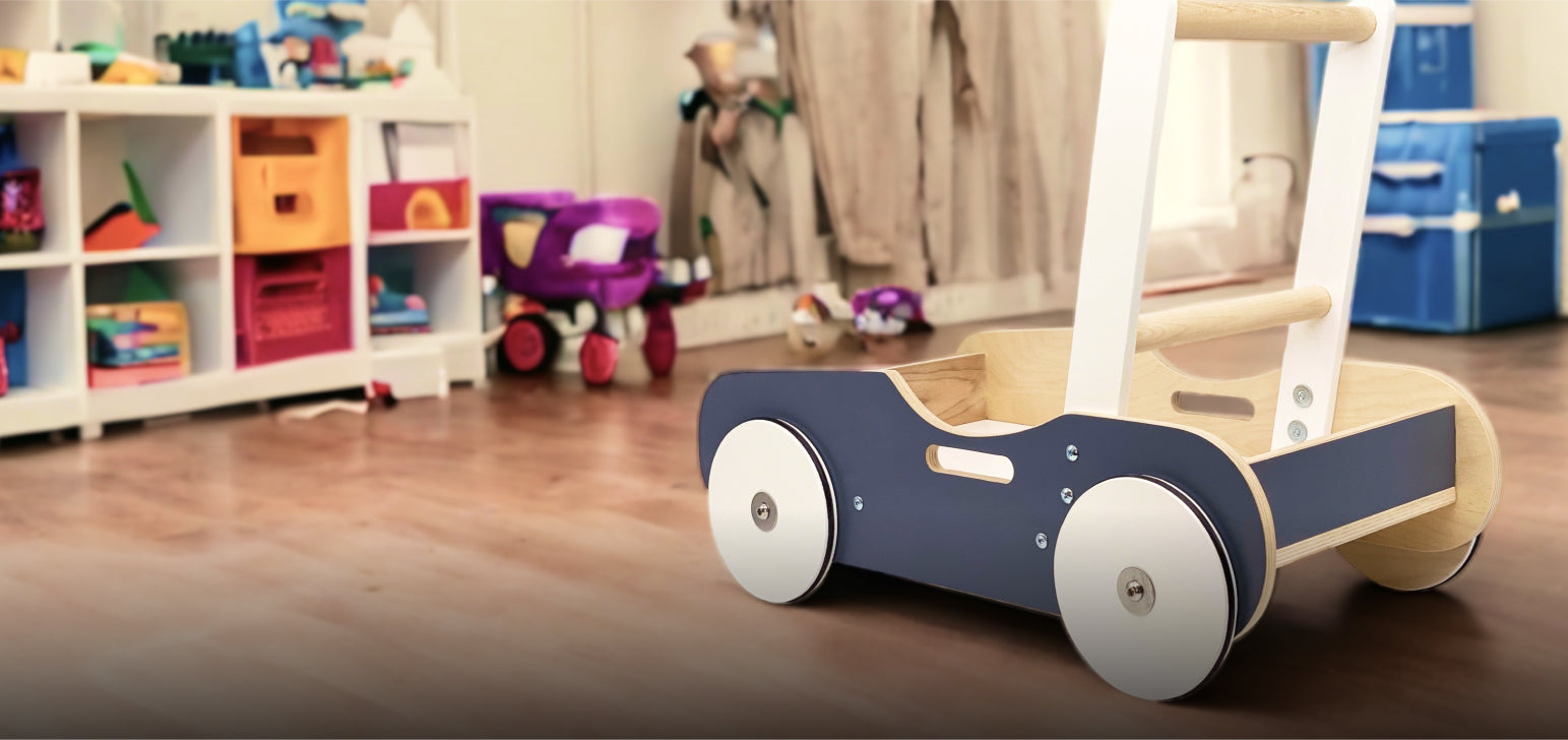 Luma Goods - Handcrafted Wooden Push Carts for Babies and Toddlers 