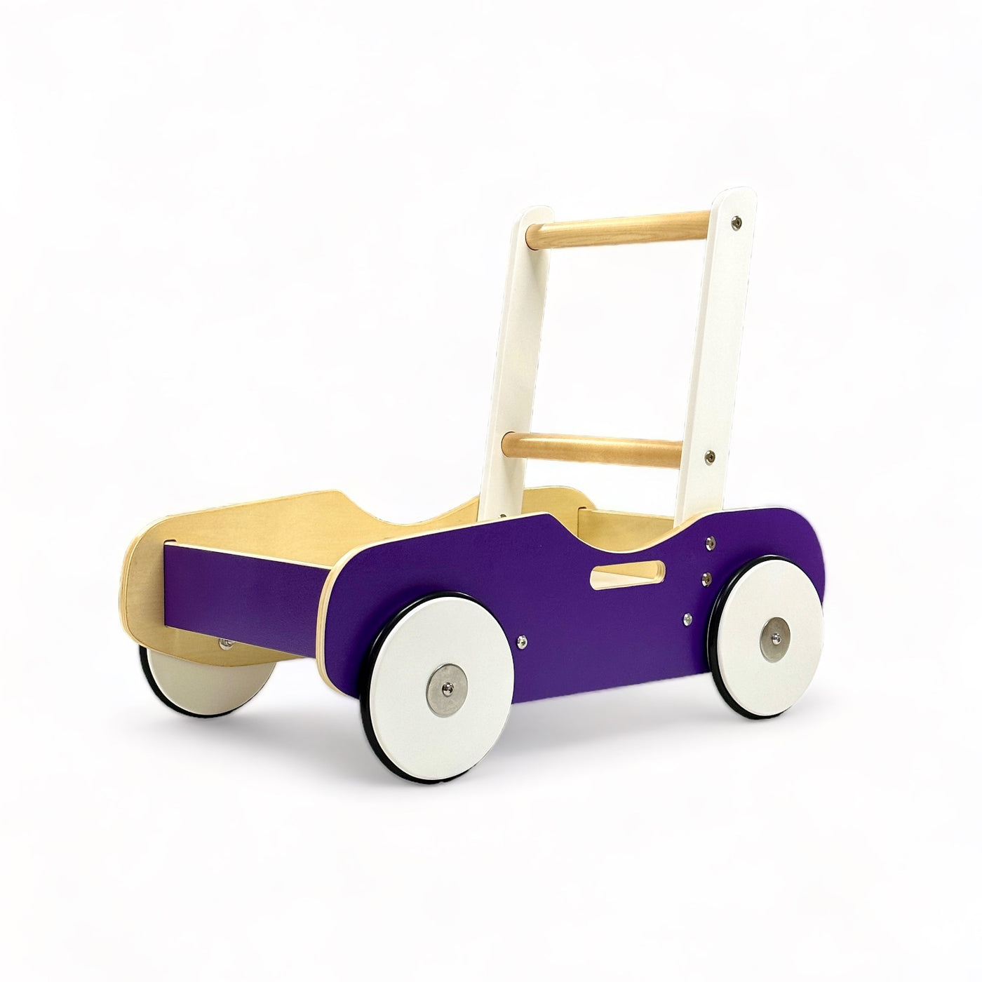 Luma Buggy: Royal Purple Handcrafted Wooden Push Cart