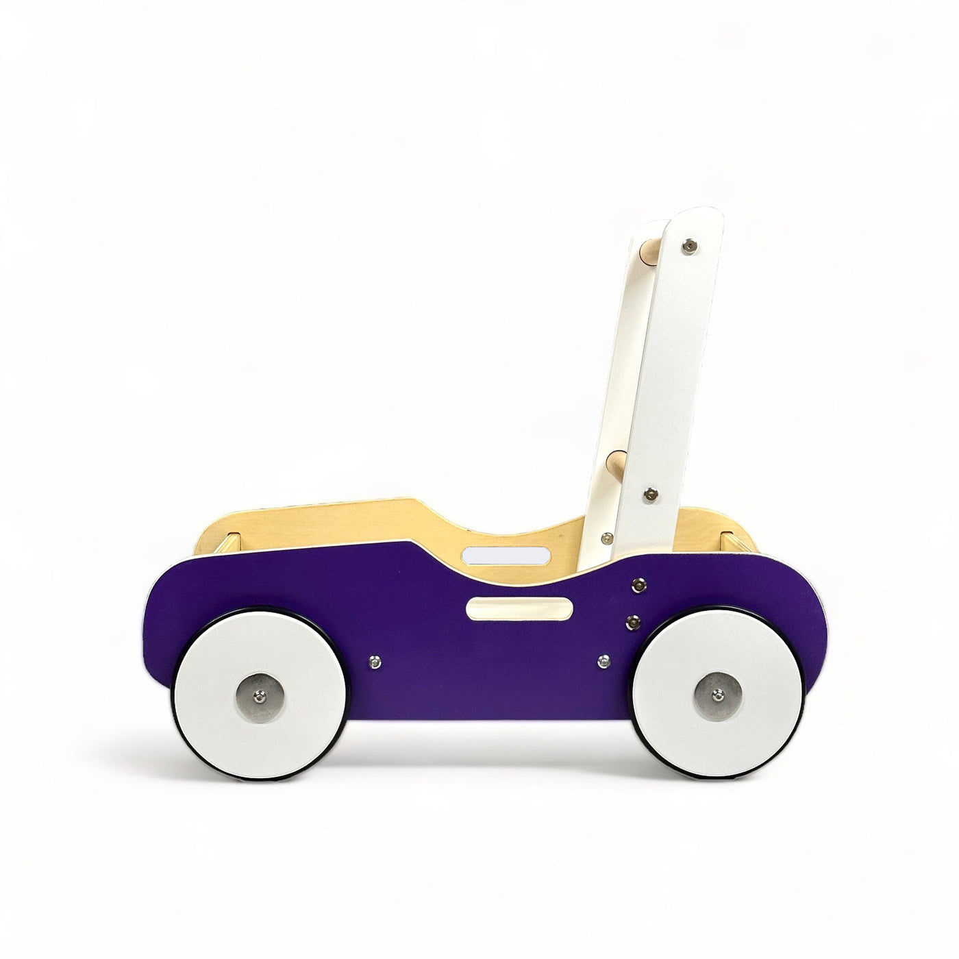 Luma Buggy: Royal Purple Handcrafted Wooden Push Cart